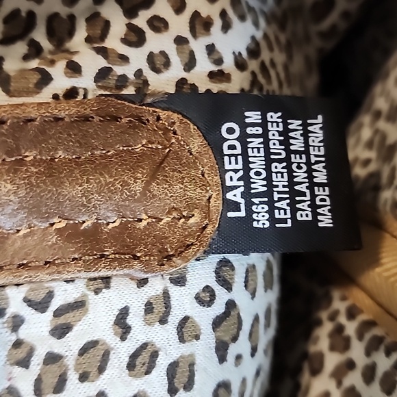 LAREDO WOMEN'S SPELLBOUND WESTERN PERFORMANCE BOOTS - BROAD SQUARE TOE sz 8 - Picture 6 of 9